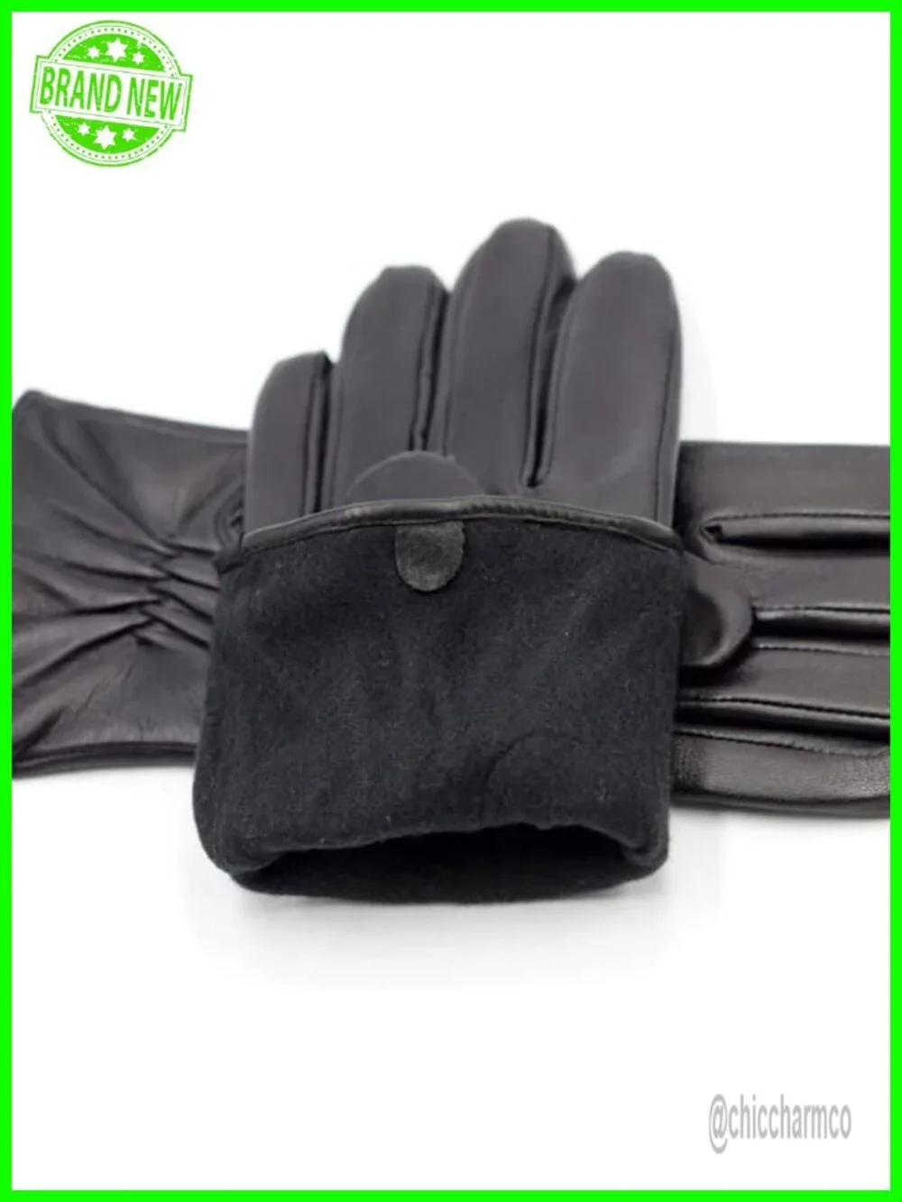 Genuine Sheepskin Leather Gloves Cashmere Lined Winter Cold Weather